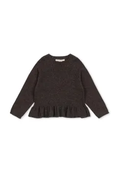 Konges Slojd pulover de casmir CATHY KNIT SWEATER culoarea maro, light, KS103748 imagine