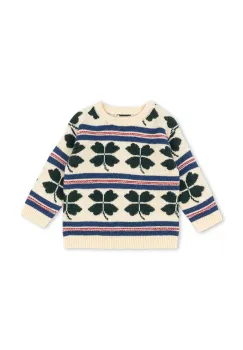 Konges Slojd pulover de lana pentru copii BILLI SWEATER culoarea bej, KS104234 imagine