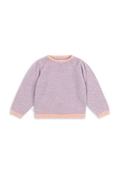 Konges Slojd pulover pentru copii cu alpaca BERLE PUFF KNIT SWEATER violet deschis KS103720 imagine