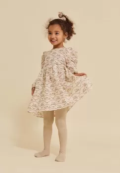 Konges Slojd rochie din bumbac pentru copii culoarea bej, mini, evazati imagine