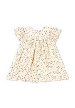 Konges Slojd rochie din bumbac pentru copii culoarea bej, mini, evazati imagine