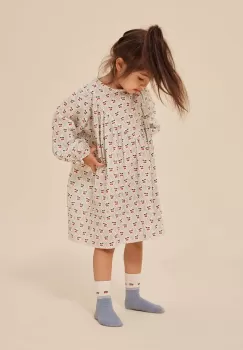 Konges Slojd rochie din bumbac pentru copii mini, evazati imagine