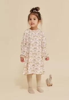 Konges Slojd rochie fete culoarea bej, mini, evazati imagine