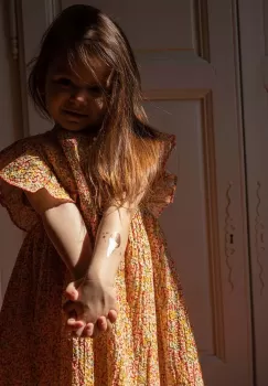 Konges Slojd rochie fete culoarea rosu, mini, evazati imagine