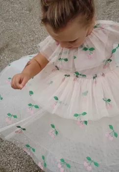 Konges Slojd rochie fete culoarea roz, mini, evazati imagine