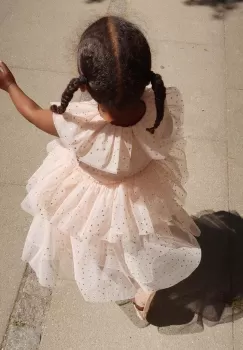 Konges Slojd rochie fete culoarea roz, mini, evazati imagine