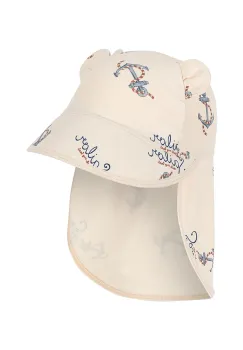 Konges Slojd sapca de baseball pentru copii ASTER BEAR SWIM HAT GRS culoarea bej, cu imprimeu, KS103269 imagine