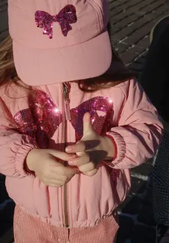 Konges Slojd sapca de baseball pentru copii JUNO SEQUIN CAP culoarea roz, KS104319 imagine