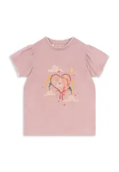 Konges Slojd tricou de bumbac pentru copii FAMO PUFF TEE GOTS culoarea roz, KS102603 imagine