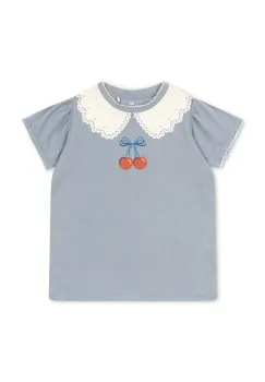 Konges Slojd tricou de bumbac pentru copii FAMO PUFF TEE GOTS KS102603 imagine