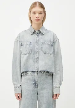KSUBI geaca din denim Cutaway Longsleeve Shirt Worn femei, de tranzitie, oversized, WPF24SH001 imagine