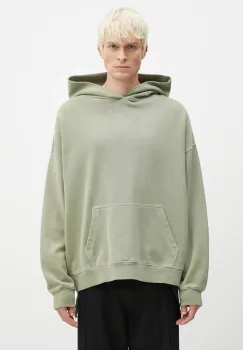 KSUBI hanorac de bumbac Sott Ekcess barbati, culoarea verde, cu gluga, cu imprimeu, MFA24FL003 imagine