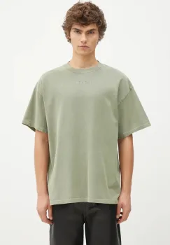 KSUBI tricou din bumbac Sott Ekcess barbati, culoarea verde, cu imprimeu, MFA24TE026 imagine
