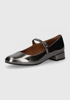 Kurt Geiger London balerini de piele Regent Low Mary Jane culoarea argintiu, 1292664109 imagine