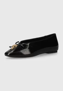 Kurt Geiger London balerini de piele Sloane Eagle Ballerina culoarea negru, 2657700309 imagine