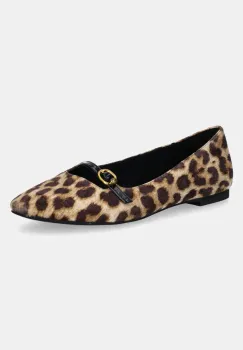 Kurt Geiger London balerini din piele intoarsa Flexi Ballerina culoarea bej, 3942439289 imagine