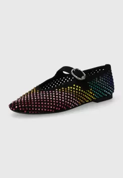 Kurt Geiger London balerini din piele intoarsa Mayfair Ballet Flat culoarea negru, 2656305209 imagine