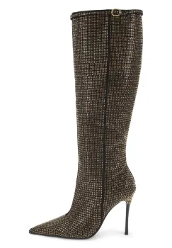 Kurt Geiger London cizme Mayfair Point Knee Boot culoarea negru, cu toc cui, 4992705609 imagine