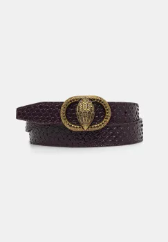 Kurt Geiger London curea de piele CHELSEA culoarea violet, 4030590719 imagine