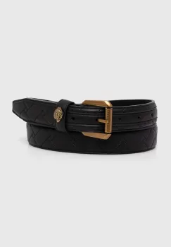 Kurt Geiger London curea de piele femei, culoarea negru imagine
