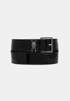 Kurt Geiger London curea de piele SHOREDITCH culoarea negru, 783009309 imagine
