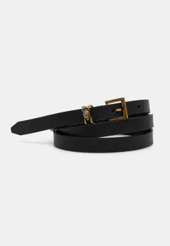 Kurt Geiger London curea de piele SHOREDITCH femei, culoarea negru, 3653900109 imagine