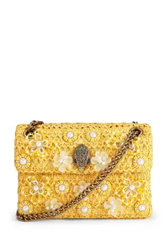 Kurt Geiger London geanta crossbody pentru femei Raffia Mini Kensington imagine