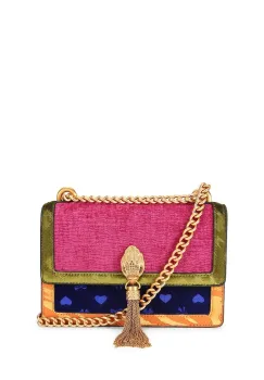 Kurt Geiger London geanta de mana din catifea Shoreditch imagine