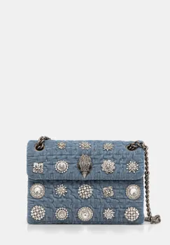 Kurt Geiger London geanta de mana din catifea VELVET MINI KENSINGTON 5018382789 imagine