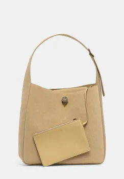 Kurt Geiger London geanta de mana din piele intoarsa culoarea verde, 3576073209 imagine