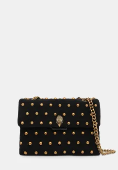 Kurt Geiger London geanta de mana din piele intoarsa KENSINGTON culoarea negru, 5023005219 imagine