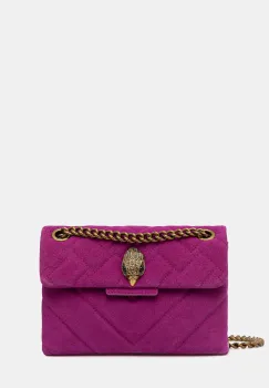 Kurt Geiger London geanta de mana din piele intoarsa KENSINGTON culoarea roz, 4372852219 imagine