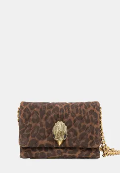 Kurt Geiger London geanta de mana din piele intoarsa MINI KENSINGTON culoarea maro, 9594535289 imagine