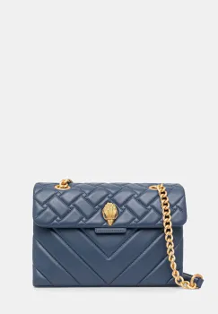 Kurt Geiger London geanta de piele KENSINGTON culoarea albastru marin, 3586289109 imagine