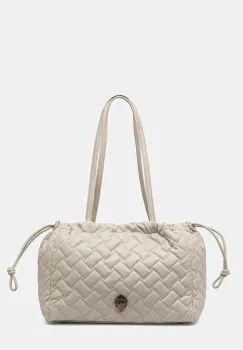 Kurt Geiger London geanta de piele KENSINGTON culoarea bej, 4370841109 imagine