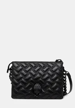 Kurt Geiger London geanta de piele KENSINGTON culoarea negru, 5013100109 imagine