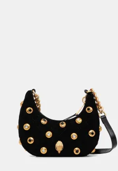 Kurt Geiger London geanta de piele KENSINGTON culoarea negru, 5014200289 imagine
