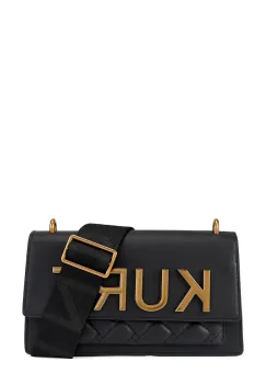 Kurt Geiger London geanta de piele Shoreditch culoarea negru, 5383800109 imagine