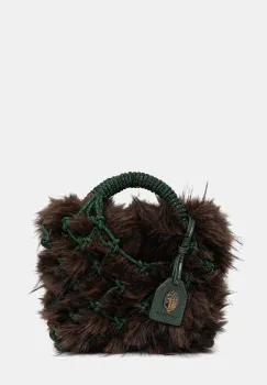 Kurt Geiger London geanta MACRAME CRYSTAL culoarea maro, 2038279999 imagine