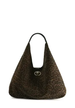 Kurt Geiger London geanta shopper pentru femei din piele intoarsa CHELSEA LG SLOUCH HOBO imagine