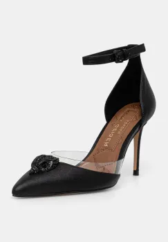 Kurt Geiger London pantofi cu toc Belgravia Vinyl High culoarea negru, 3955700999 imagine