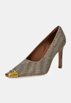 Kurt Geiger London pantofi cu toc Regent Court culoarea bej, 3448449609 imagine