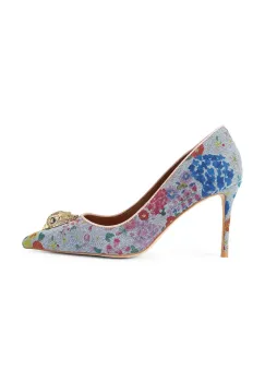 Kurt Geiger London pantofi cu toc stiletto Belgravia Eagle Court Blue imagine
