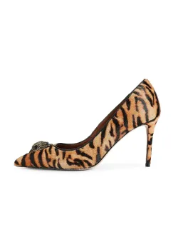 Kurt Geiger London pantofi cu toc stiletto din piele Belgravia Eagle Court Camel imagine