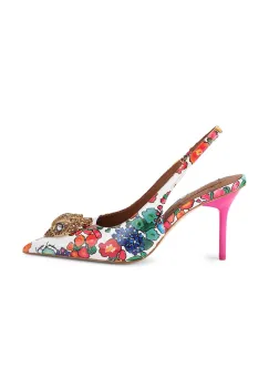 Kurt Geiger London pantofi cu toc stiletto din piele Large Eagle Sling imagine