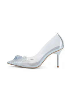 Kurt Geiger London pantofi cu toc stiletto Eagle Vinyl Court Pale Blue imagine