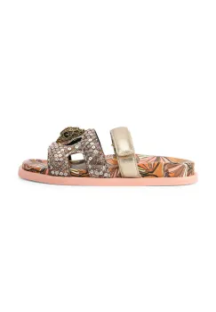 Kurt Geiger London papuci cu toc plat pentru femei Eagle Cut Out Sandal imagine