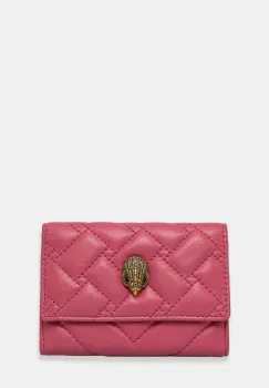 Kurt Geiger London portofel de piele femei, culoarea roz, 458898109 imagine
