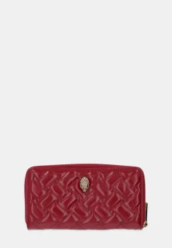 Kurt Geiger London portofel de piele KENSINGTON culoarea bordo, 647050319 imagine