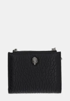 Kurt Geiger London portofel de piele MINI PURSE KENSINGTON culoarea negru, 4198700019 imagine